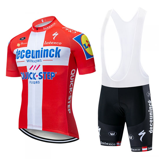 2019 Maillot Deceuninck Quick Step Tirantes Mangas Cortas Campione Suiza